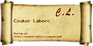 Czukor Laborc névjegykártya